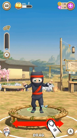 Clumsy Ninja features